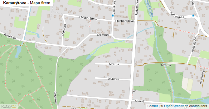 Kamarýtova - mapa firem