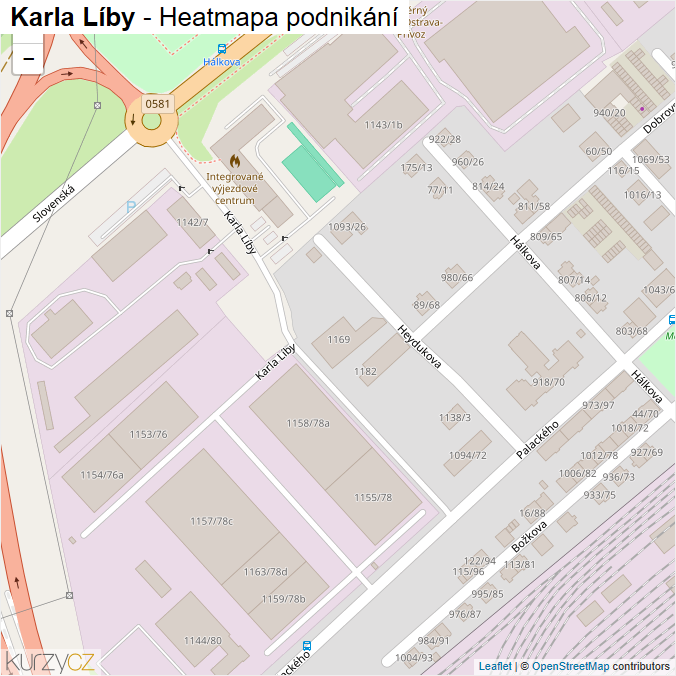 Mapa Karla Líby - Firmy v ulici.