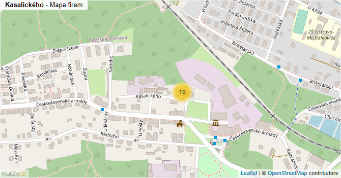 Kasalického - mapa firem
