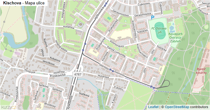 Kischova - mapa ulice