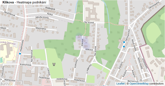 Klikova - mapa podnikání