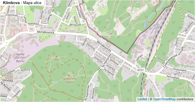 Klímkova - mapa ulice
