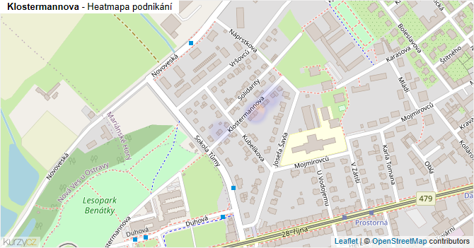 Klostermannova - mapa podnikání