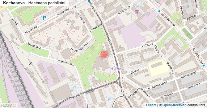Kochanova - mapa podnikání