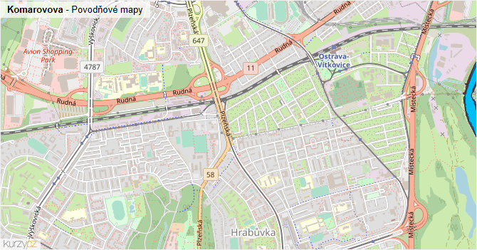 Komarovova - mapa firem