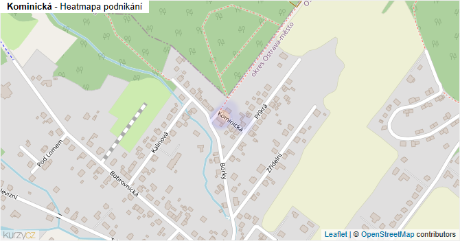 Kominická - mapa podnikání