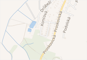 Koncová v obci Ostrava - mapa ulice