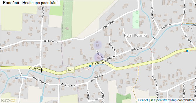 Konečná - mapa podnikání