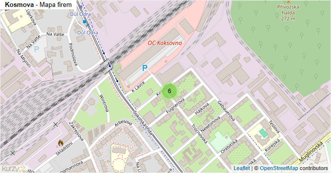 Kosmova - mapa firem