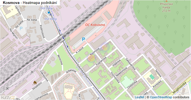 Kosmova - mapa podnikání