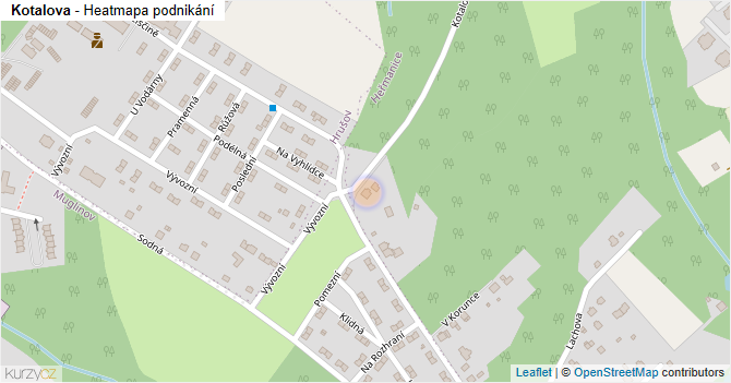 Kotalova - mapa podnikání