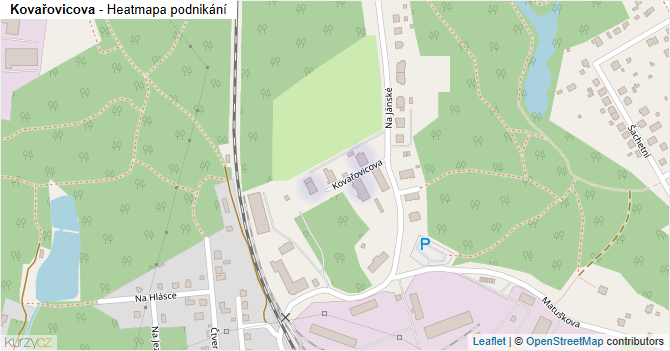 Kovařovicova - mapa podnikání