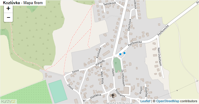 Kozlůvka - mapa firem