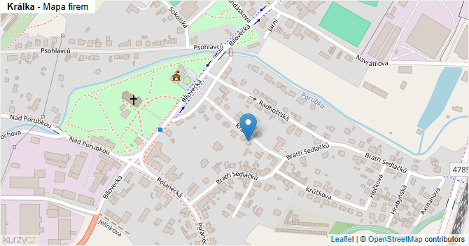 Králka - mapa firem