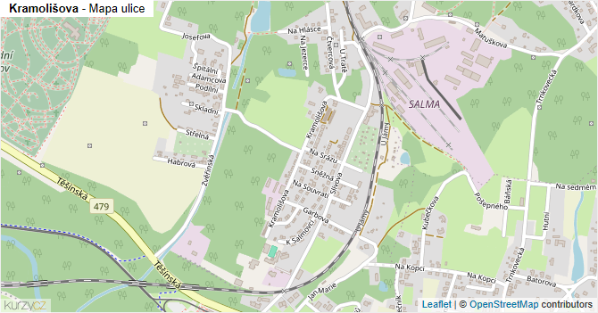 Kramolišova - mapa ulice