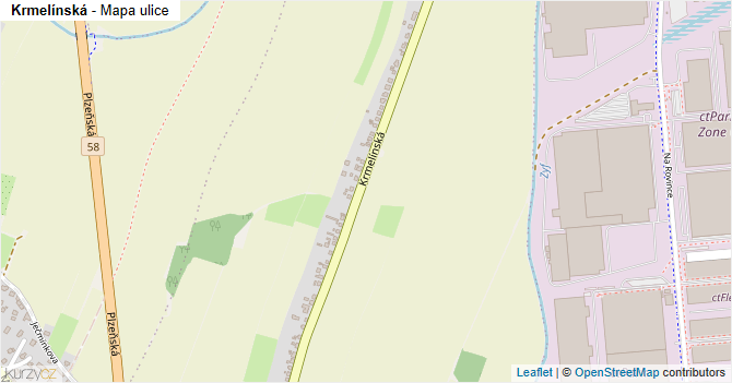 Krmelínská - mapa ulice
