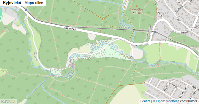 Kyjovická - mapa ulice