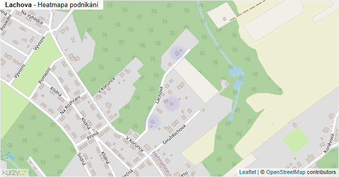 Lachova - mapa podnikání