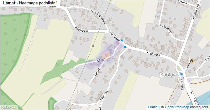 Lámař - mapa podnikání