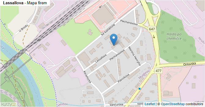 Lassallova - mapa firem