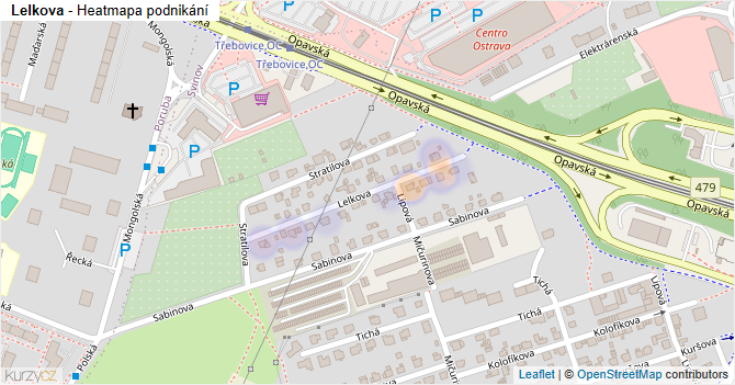 Lelkova - mapa podnikání