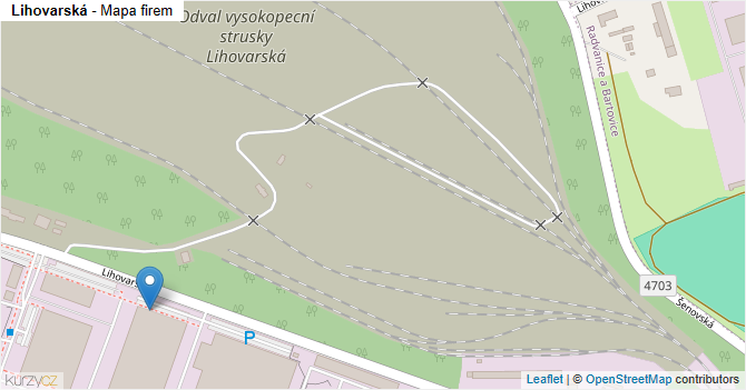 Lihovarská - mapa firem