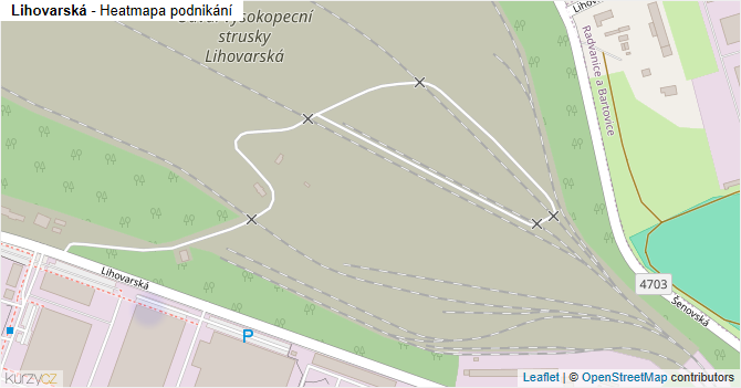 Lihovarská - mapa podnikání