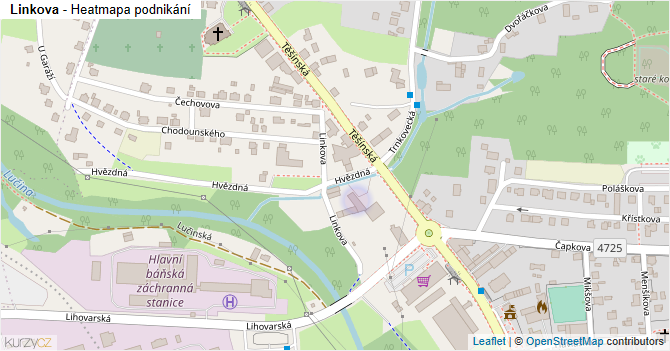 Linkova - mapa podnikání