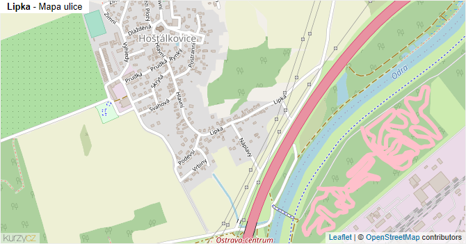 Lipka - mapa ulice
