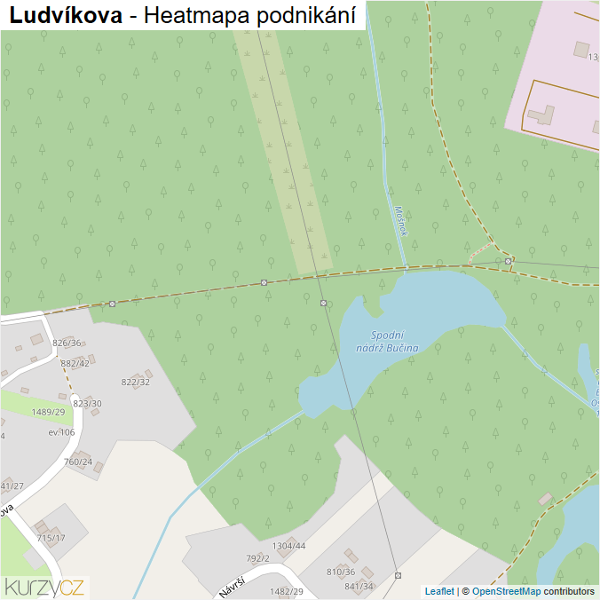 Mapa Ludvíkova - Firmy v ulici.