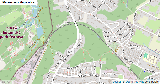 Marešova - mapa ulice