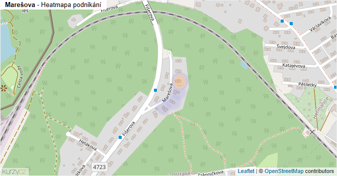 Marešova - mapa podnikání