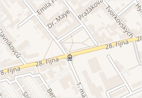 Mariánské náměstí v obci Ostrava - mapa ulice