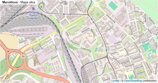 Maroldova - mapa ulice