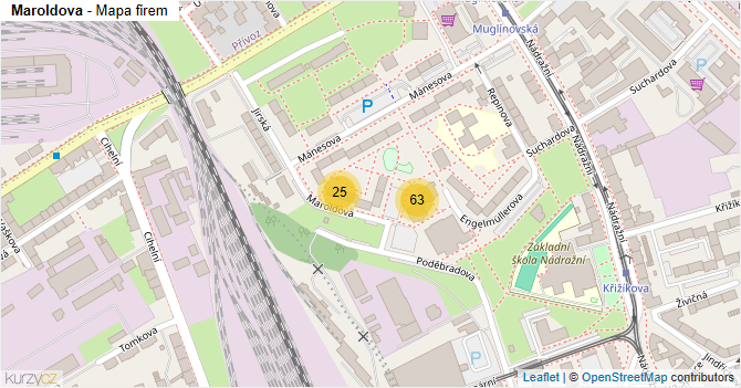 Maroldova - mapa firem