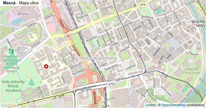 Masná - mapa ulice