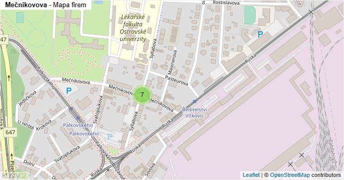 Mečnikovova - mapa firem