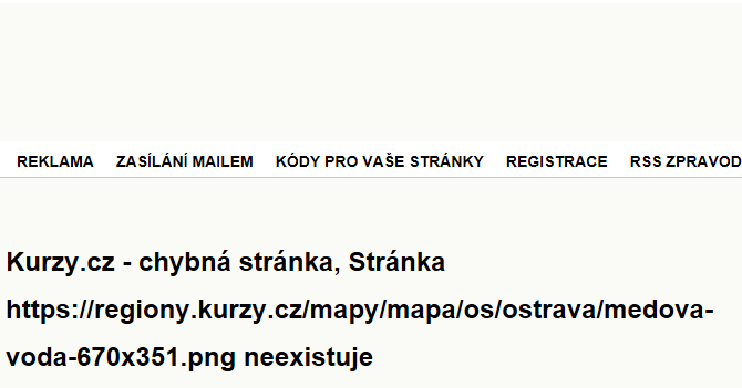 Medová - záplavové mapy stoleté vody