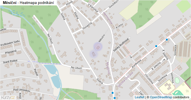 Měsíční - mapa podnikání