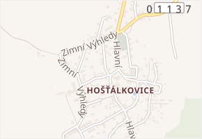 Mezi Ploty v obci Ostrava - mapa ulice