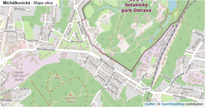 Michálkovická - mapa ulice