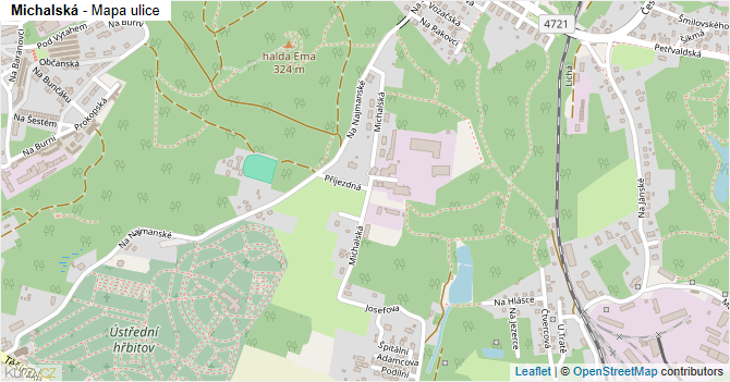 Michalská - mapa ulice