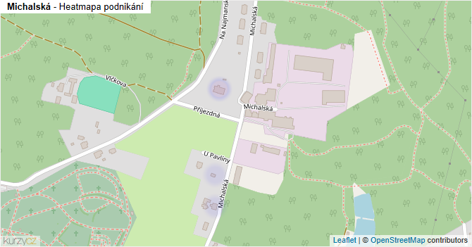 Michalská - mapa podnikání