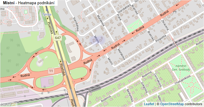 Místní - mapa podnikání