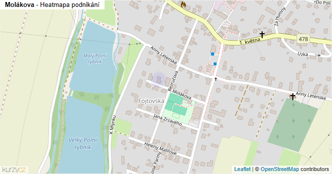 Molákova - mapa podnikání