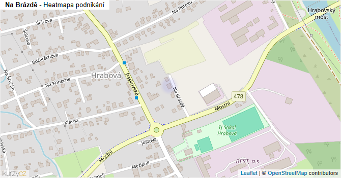 Na Brázdě - mapa podnikání