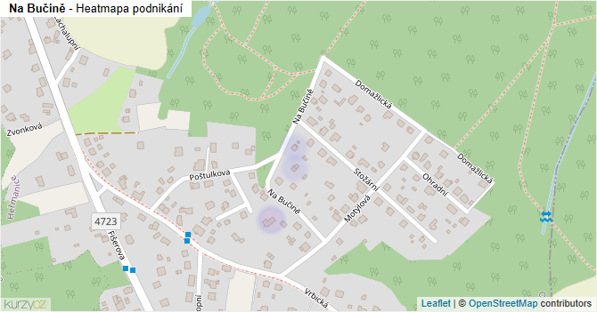 Na Bučině - mapa podnikání