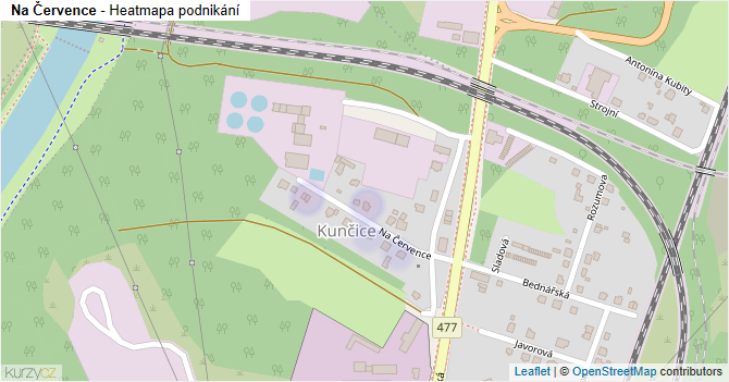 Na Července - mapa podnikání