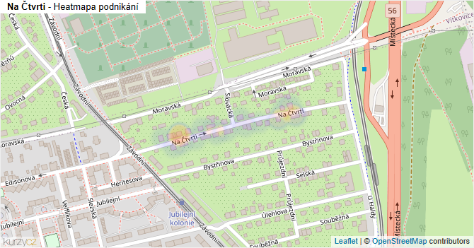 Na Čtvrti - mapa podnikání