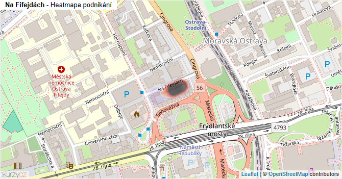 Na Fifejdách - mapa podnikání